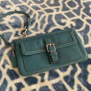 Coach Blue Slim Wristlet Wallet